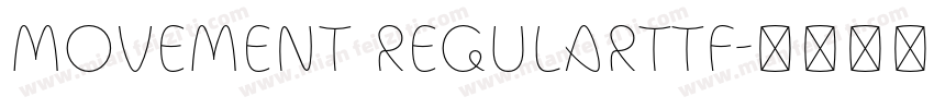 Movement Regularttf字体转换